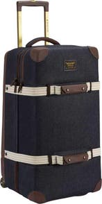 Burton Wheelie dbl deck denim reis trolley 86L, Verzenden, Nieuw