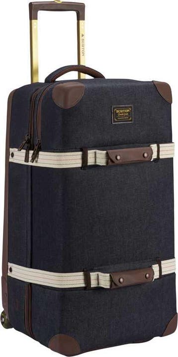 Burton Wheelie dbl deck denim reis trolley 86L, Verzenden, Nieuw