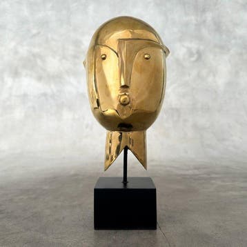 sculptuur, NO RESERVE PRICE - Kiss Face Sculpture - 28 cm -