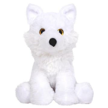 Wolf knuffel Snowie - pluche - wit - 24 cm - dierenknuffel, Verzenden, Nieuw