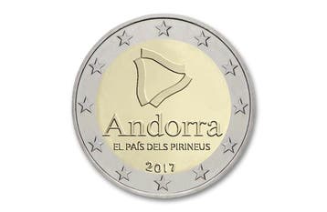 2 euro Pyreneeën 2017 - Andorra, Verzenden