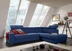 Hoekbank Raalte - hoekbanken - Blauw, Nieuw, 150 cm of meer, Stof, 250 tot 300 cm