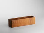 Adeqo cortenstaal plantenbak rechthoek 150 x 40 x 40 cm, 100 cm of meer, Verzenden, Nieuw, Metaal