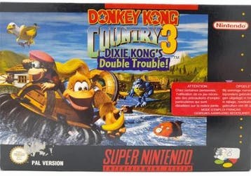 Donkey Kong Country 3 Dixie Kongs Double Trouble Compleet, Ophalen of Verzenden, Gebruikt