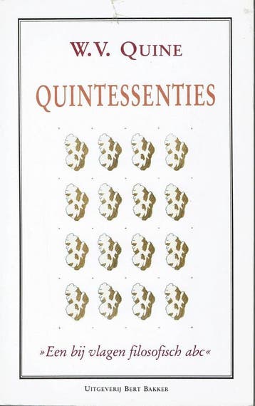 QUINTESSENTIES / WITTE SERIE - Quine 9789035106383, Verzenden, Gelezen, Quine