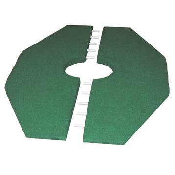 Rubbertegels voor wipkip - 90 x 129 cm - 50 mm dik - Groen, Tuin en Terras, Tegels en Klinkers, Verzenden, Nieuw