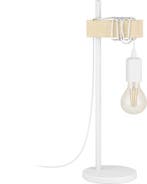 EGLO Townshend - Tafellamp - 1-lichts - E27 - Wit/Eikenhout, Verzenden, Nieuw