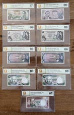 Colombia. - 9 banknotes - Various Dates (Zonder