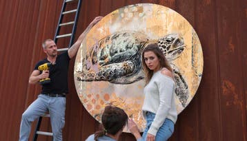 Kleurig kunstwerk voor buiten, Verzenden, Nieuw