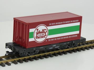 LGB 44853 Container car (Goederenwagons Standaard), Overige typen, Nieuw, Ophalen of Verzenden, LGB