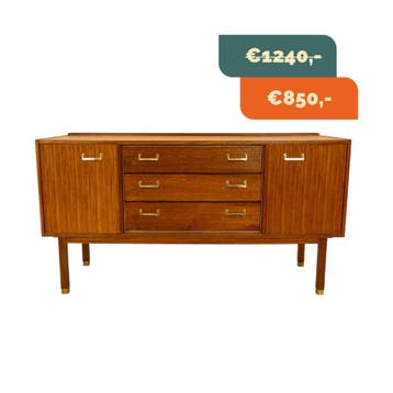 Dressoir | Vintage | Nathan | Teak |  4477, Minder dan 50 cm, 75 cm of meer, Teakhout, Mid-Century
