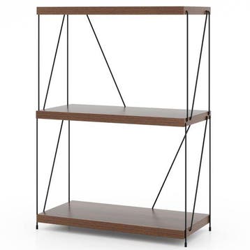 Boekenkast - Boekenrek - Wandkast - 61x30x85 cm - Bruin - CO, Verzenden, Zo goed als nieuw