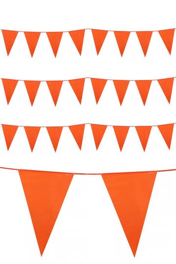 KIMU® Vlaggetjes Oranje Vlaggen Slinger Nederland Holland Vl, Ophalen of Verzenden, Nieuw, Feestartikel, Carnaval