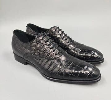 Dami-Crocodile- Black Oxfords-No minimum! - Veterschoenen -, Kleding | Heren, Nieuw