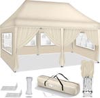 Partytent - Opvouwbaar - 3x6 m - Paviljoen - Easy up - Beige, Verzenden, Zo goed als nieuw