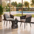 Set Lugano in touwdesign, aluminium frame, schroefpoten - Se, Verzenden, Nieuw