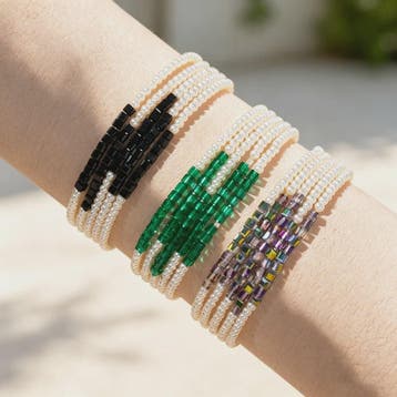 5-delige Bohemian Kralen & Parels Armbandenset voor Dames, Verzenden, Nieuw