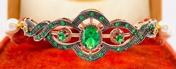Zonder minimumprijs - Armband - 9 kt. Roségoud, Zilver, Nieuw