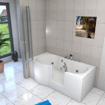 Instapbad Ligbad Whirlpool Vitra 170X85X200 Links (Badkamer), Ophalen of Verzenden, Nieuw