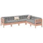 vidaXL 6-delige Loungeset met kussens massief douglas, Tuin en Terras, Tuinsets en Loungesets, Verzenden, Nieuw, Loungeset