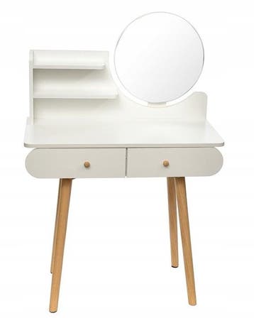 Kaptafel Met Spiegel | MDF/Grenen | OP=OP, Ophalen of Verzenden, Nieuw, Modern