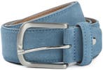 Suitable Riem Suède Leer Blauw maat 105 Heren, Kleding | Heren, Riemen en Ceinturen, Verzenden, Nieuw, Suitable, Echt leder