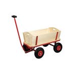 Benson Houten bolderkar - luchtbanden - 90x60x53 cm - dra..., Ophalen of Verzenden, Nieuw