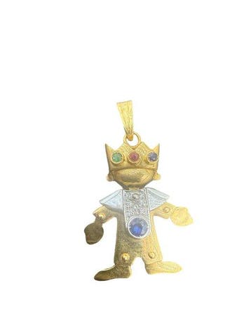 Hanger - 18 karaat Geel goud - Beweegbare Roi-hanger
