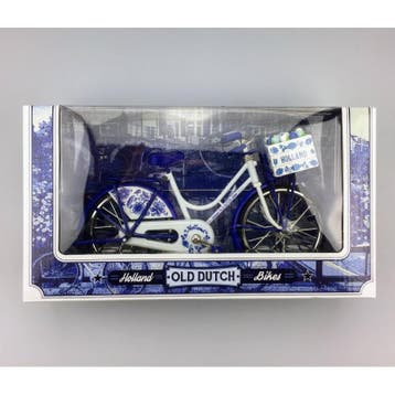 Miniatuur fiets delftsblauw 23 x 13 cm, Ophalen of Verzenden, Nieuw