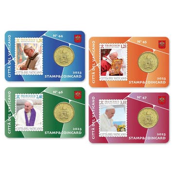 Vaticaan Coincard + Postzegelset 2023, Postzegels en Munten, Munten | Europa | Euromunten, Verzenden