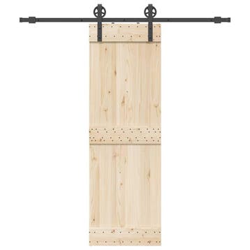 vidaXL Doos met onderdelen voor schuifdeur 200 cm staal, Verzenden, Nieuw