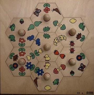 Rolf Inlegpuzzel Carrousel Buiten (7 stukken), Verzenden, Nieuw