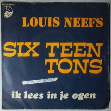 Louis Neefs - Sixteen Tons / Ik lees in je ogen - Single, Verzenden, Nieuw in verpakking