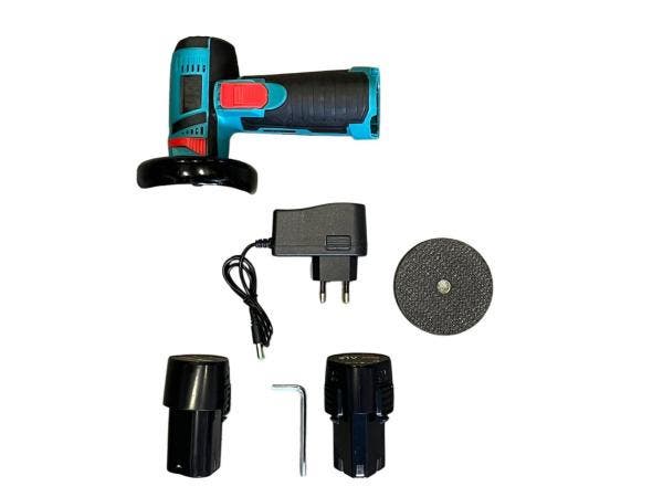 Veiling - Haakse Slijper Ø76mm Mini Slijptol incl. twee 21V, Doe-het-zelf en Verbouw, Gereedschap | Slijpmachines