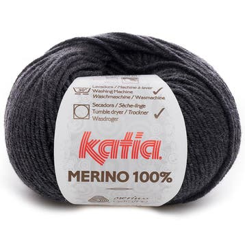 Katia Concept Merino 100% - 503 donkergrijs - Wol Garen, Ophalen of Verzenden, Nieuw