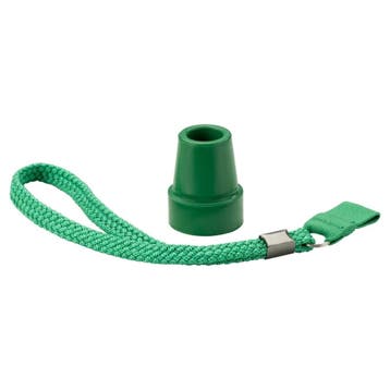 Groene stokdop met polsbandje voor wandelstok, Ophalen of Verzenden, Nieuw