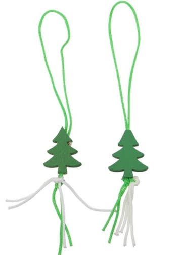 Gelukspoppetje in de vorm van een kerstboom groen, Ophalen of Verzenden, Nieuw, Versiering, Kerst of Sinterklaas