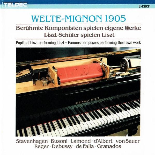 cd - Liszt - Welte Mignon, Cd's en Dvd's, Cd's | Overige Cd's, Zo goed als nieuw, Verzenden