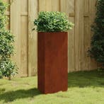 vidaXL Plantenbak 40x34,5x75 cm cortenstaal, Verzenden, Nieuw, Metaal, Minder dan 60 cm