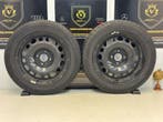 2 stuks Citroen C3 2017 stalen velgen zomerbanden 195/55R16, Auto-onderdelen, Banden en Velgen, Gebruikt, 16 inch, Banden en Velgen