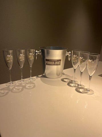 Perrier-Jouët - Champagne koeler (7) - Glas - Vintage +