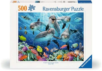 Dolfijnen in het Koraalrif Puzzel (500 stukjes) |, Verzenden, Nieuw