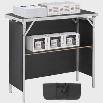 Klapbare Bar Tafel - Draagbare Promotietafel met Opbergplank, Huis en Inrichting, Tafels | Eettafels, Verzenden, Nieuw