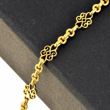 Armband - 18 karaat Geel goud, Sieraden, Tassen en Uiterlijk, Armbanden, Nieuw