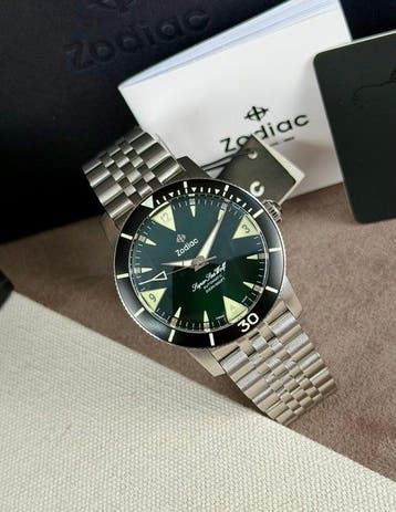 Zodiac - Super Sea Wolf Pro-Diver Automatic Green - Zonder, Nieuw