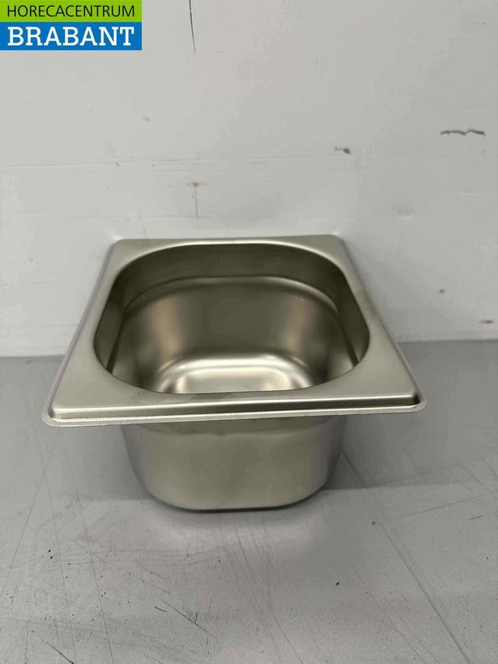 RVS Gastronorm bak GN bak 1/6 Diepte 100 mm Horeca, Zakelijke goederen, Horeca | Keukenapparatuur, Nieuw in verpakking, Ophalen of Verzenden