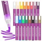 Maaleo Acrylmarkers set 16 kleuren met 8 ml acrylverf, ca..., Ophalen of Verzenden, Nieuw