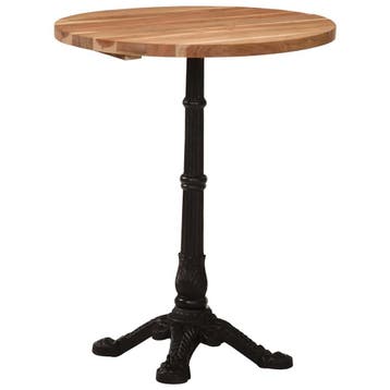 vidaXL Bistrotafel Ø 60x76 cm massief acaciahout, Verzenden, Nieuw