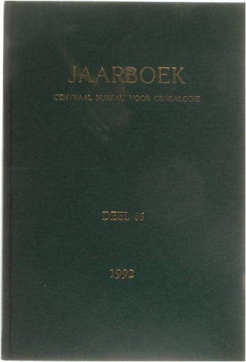 46 Jaarboek: Deel 46 (1992) - Genealogie, Boeken, Verzenden, Gelezen