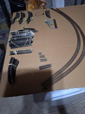 Minitrix N - 2 rails flexibles 1 metre. - Modeltreinsporen, Nieuw